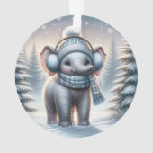 あったかい雪の日ぞう オーナメント (裏面)