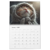 あったかい雰囲気の動物 | ほっこり猫の写真の壁掛けカレンダー カレンダー (1月 2027)