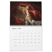 あったかい雰囲気の動物 | ほっこり猫の写真の壁掛けカレンダー カレンダー (2月 2027)