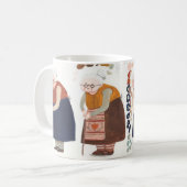 あったかおばあちゃんマグカップ コーヒーマグカップ (正面左)