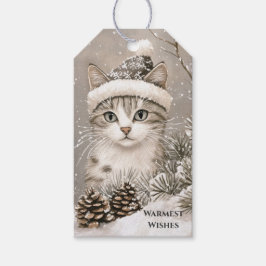 あったかクリスマスキャット ギフトタグ