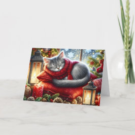 あったかクリスマスキャット シーズンカード