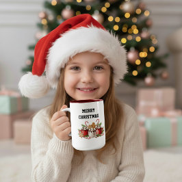 あったかクリスマスココア ツートーンマグカップ