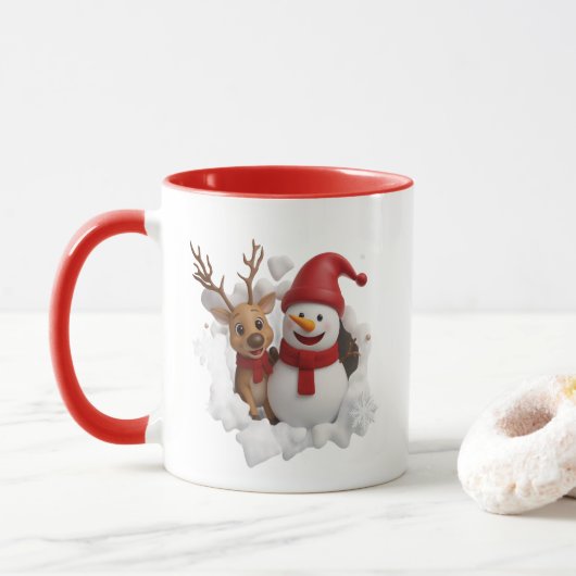 あったかクリスマスマグ マグカップ (ドーナツ)