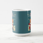 あったかクリスマス狐マグ コーヒーマグカップ (中央)