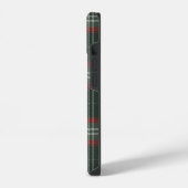 あったかクリスマス・チェック柄 iPhoneケース (左側面)