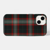 あったかクリスマス・チェック柄 iPhoneケース (裏面横)