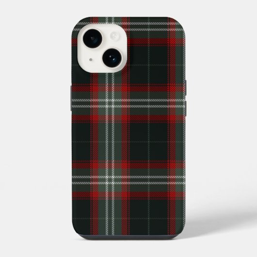 あったかクリスマス・チェック柄 iPhoneケース (裏面)