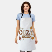あったかシーズンのオーバーサイズTシャツ エプロン (着用した状態)