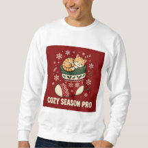 あったかシーズンプロ 猫 クリスマススウェットシャツ