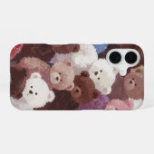 あったかテディベアケース iPhone 16ケース (裏面横)