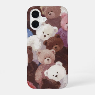 あったかテディベアケース iPhone 16ケース