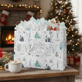 あったかホームクリスマスティールID985 ラージペーパーバッグ