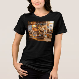 あったかライブラリーのリス 先生への感謝を伝えるシャツ トライブレンドTシャツ