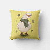 あったか秋のキャラクターのアヒル クッション (正面)