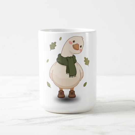 あったか秋のキャラクターのアヒル コーヒーマグカップ (中央)