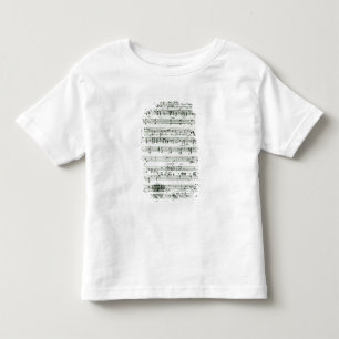 あった「Hektors Abschiedのための自筆のスコア トドラーTシャツ