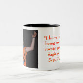 あっているジョージ・ブッシュ彼自身 ツートーンマグカップ (中央)