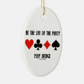 あって下さいパーティーの演劇橋(カードスーツ)の生命が セラミックオーナメント (右)
