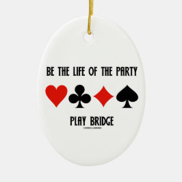 あって下さいパーティーの演劇橋(カードスーツ)の生命が セラミックオーナメント