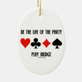 あって下さいパーティーの演劇橋(カードスーツ)の生命が セラミックオーナメント (裏面)