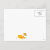 "あって下さい私の物がのバレンタイン!" コーギーの郵便はがき シーズンポストカード (裏面)