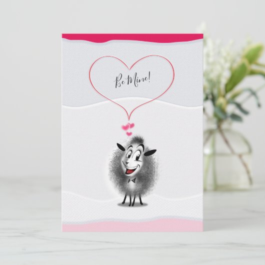 "あって下さい私の物が!" -ハッピーバレンタインデーの美しい挨拶 シーズンカード (スタンド正面)