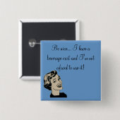 あって下さい素晴らしいが… 私に飲料のカートが…あり、 缶バッジ (正面&裏面)