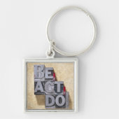 、あって下さい、機能して下さい キーホルダー (正面)