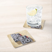 、あって下さい、機能して下さい スクエアペーパーコースター (インサイチュ)