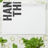 あつるあおもしろいのカエルの引用文贈り物 キッチンタオル (折り畳み)