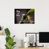 「あつるあの」フランシス・ホジソン・バーネット、カメレオン ポスター (ホームオフィス)