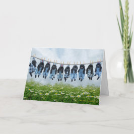 あつるの子犬のグリーティングカード カード