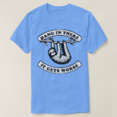 あつるの方が可愛いナマケモノが増える Tシャツ (デザイン正面)