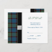 （あて先）マクニコル狩猟タータンケルト返答カード 出欠カード (正面/裏面)