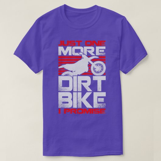 あと一ダートバイクを約束 Tシャツ (デザイン正面)