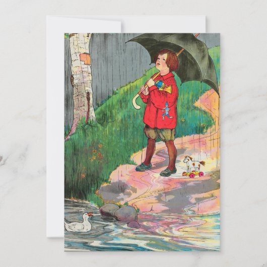 あと遠くに来も雨 招待状 (正面)