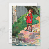 あと遠くに来も雨 招待状 (正面/裏面)