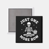 あと1列だけ編みたいクロケットスケルトン編み物 マグネット (正面/裏面)