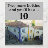 あと2人のボトルで10人になる！ ワインラベル (シングルラベル)