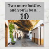 あと2人のボトルで10人になる！ ワインラベル (シングルラベル)