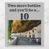 あと2人のボトルで10人になる！ ワインラベル (シングルラベル)