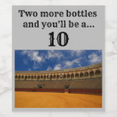 あと2人のボトルで10人になる！ ワインラベル (シングルラベル)