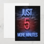 あと5分だけゲームやらせて 招待状 (正面/裏面)