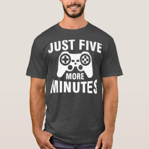 あと5分5分おもしろいのビデオゲーム Tシャツ