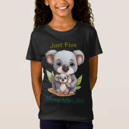 あと5分 – Sleepy Koalaおもしろい Kids Tシャツ