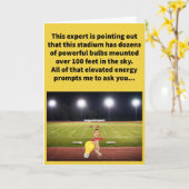 あなおもしろいらワットを上げる カード (黄色い花)