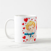 あなたおもしろいに漫画の天使のギフト コーヒーマグカップ (左)