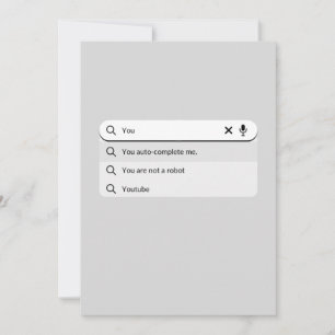 あなたおもしろいは私のバレンタインのユーモアをオートコンプリート シーズンカード