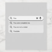 あなたおもしろいは私のバレンタインのユーモアをオートコンプリート ワインラベル (シングルラベル)